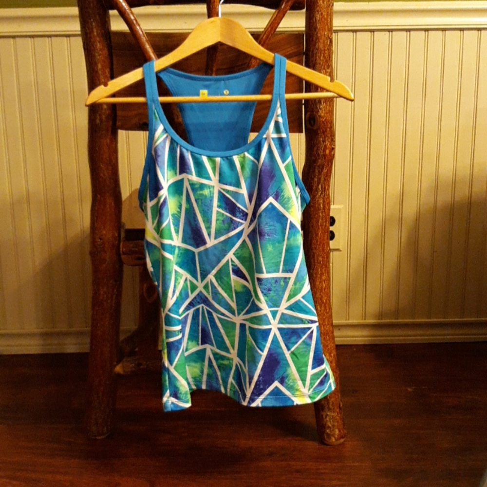 Geometric Pattern Workout  Tank